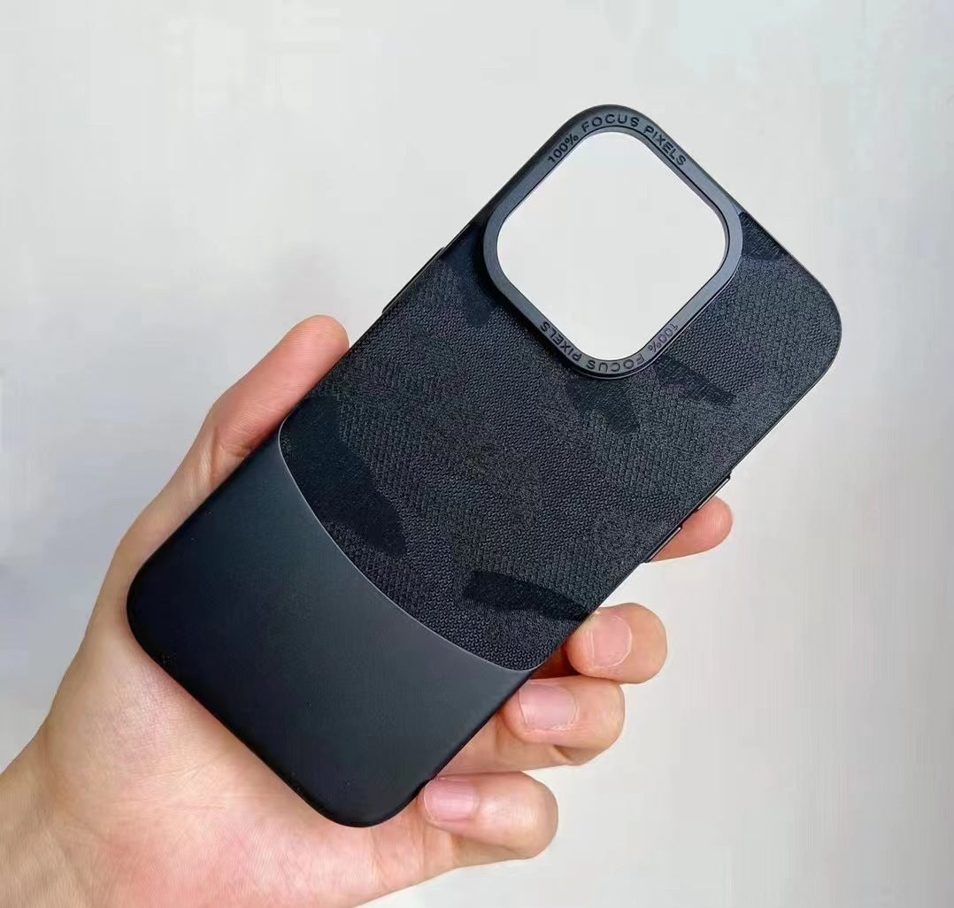 Phone Case PC Color Matching Camouflage Eyelet Drop-resistant Protective Cover