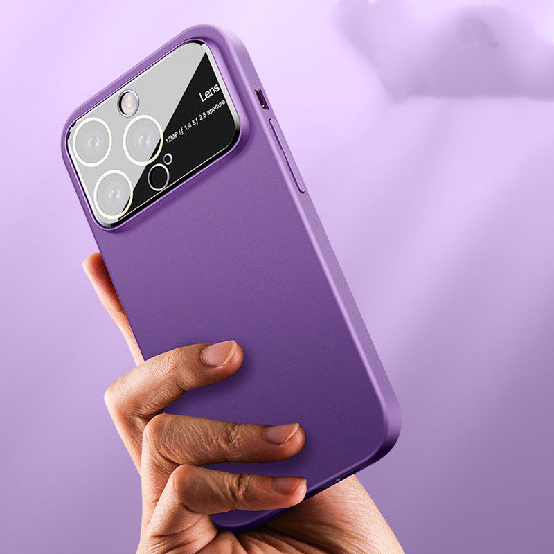 Large Window Frosted Skin Feeling Anti Drop Protective Mirror Phone Case