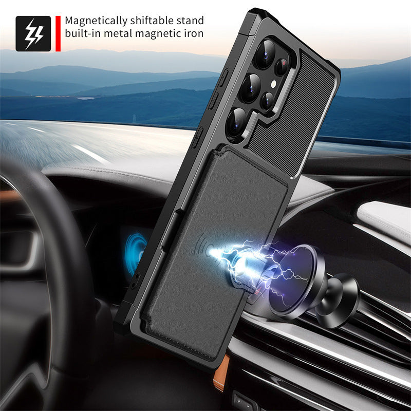 Fashion Personalized Card-inserting Car Phone Case