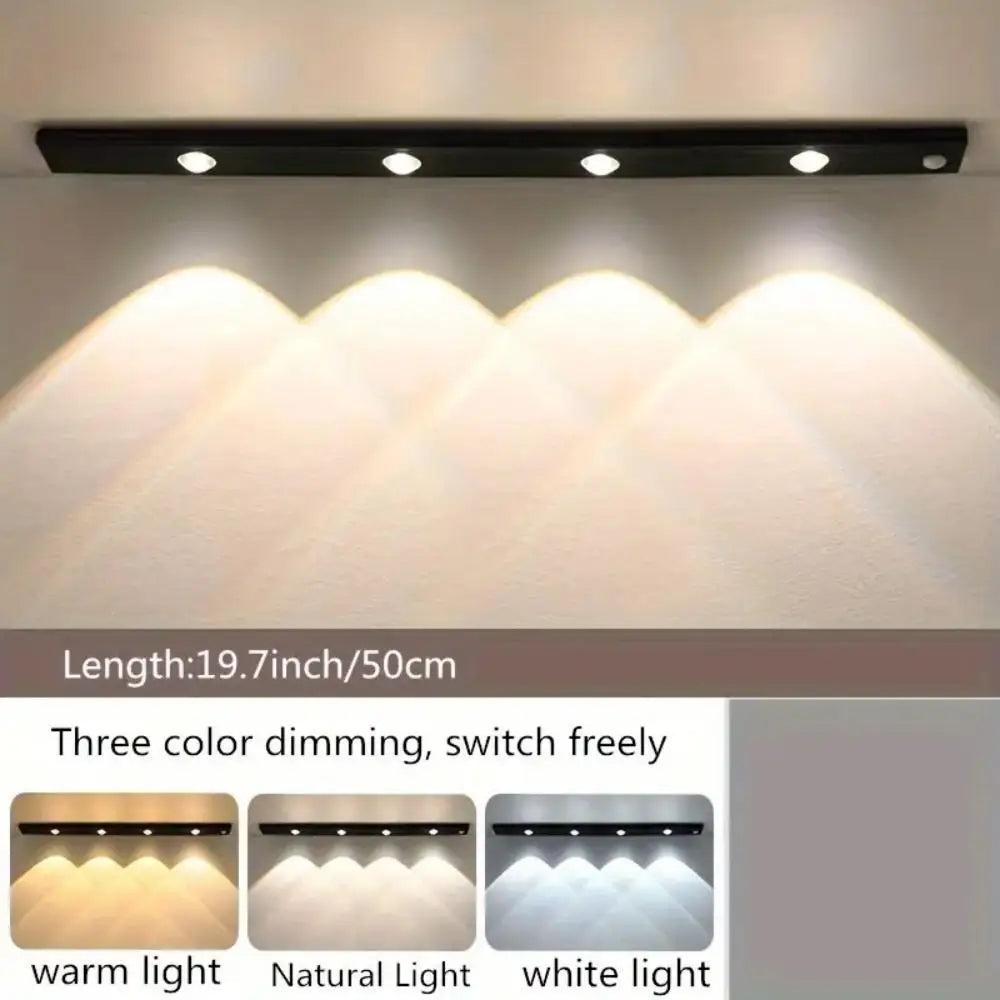 Motion Sensor Light LED Sensor Lamp Wireless Ultra Thin USB LED For Kitchen Cabinet Bedroom Wardrobe Indoor Lighting Night Light