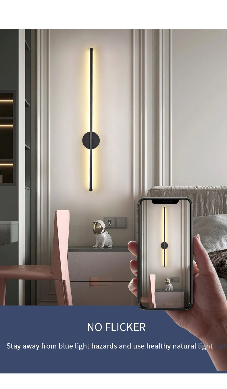Modern Wall Light Original LED Room Decoration Bedroom Living Room Lights For TV Wall Home Appliances Simple Lighting Fixtures