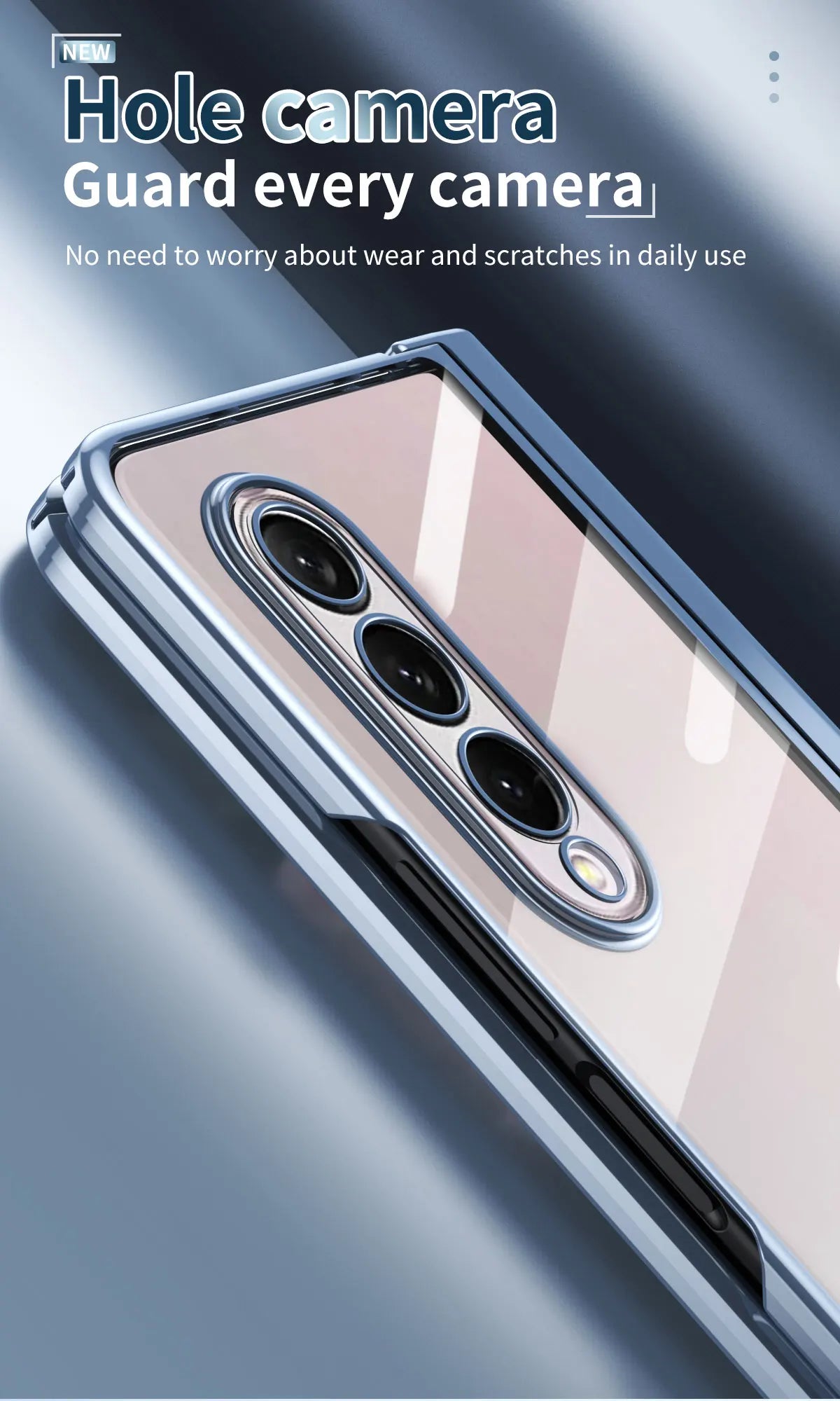 Plating Clear Hinge Magnetic Case For Samsung Galaxy Z Fold 4 5 with Pen Holder Full Screen Protector Phone Cover Fold 7 6 3 5G