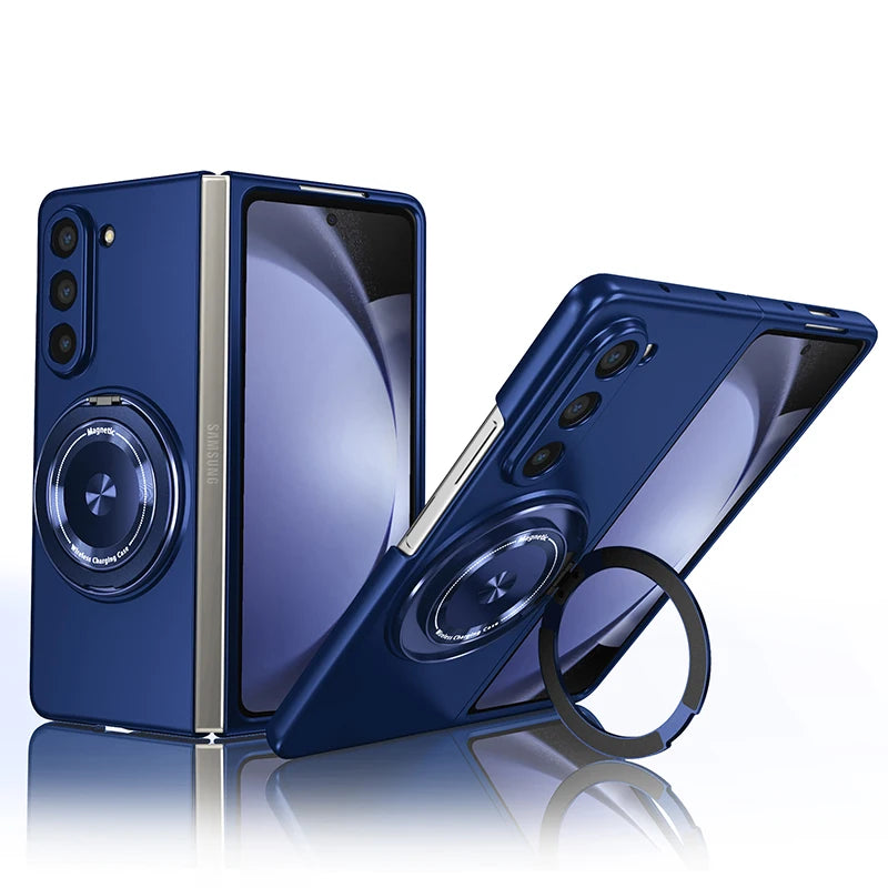 Magnetic Wireless Charging Case for Samsung Galaxy Z Fold 3 4 5 6 Magsafe Cover Cases Shockproof and Anti fingerprints Kickstand