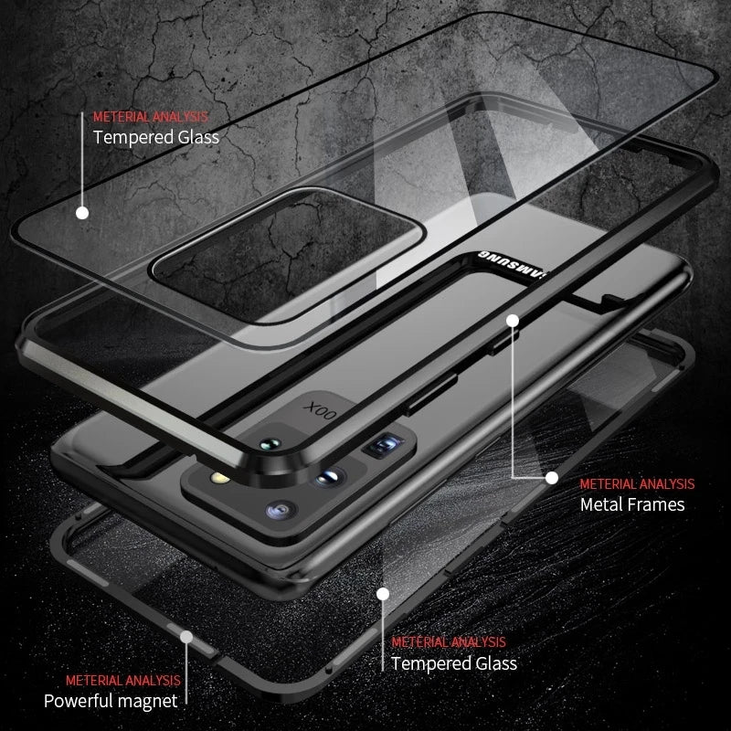 SS Galaxy Privacy Protection Magnetic Case 360 Degree Rotating Compatible with S25 Ultra  S23 Note20 Ultra