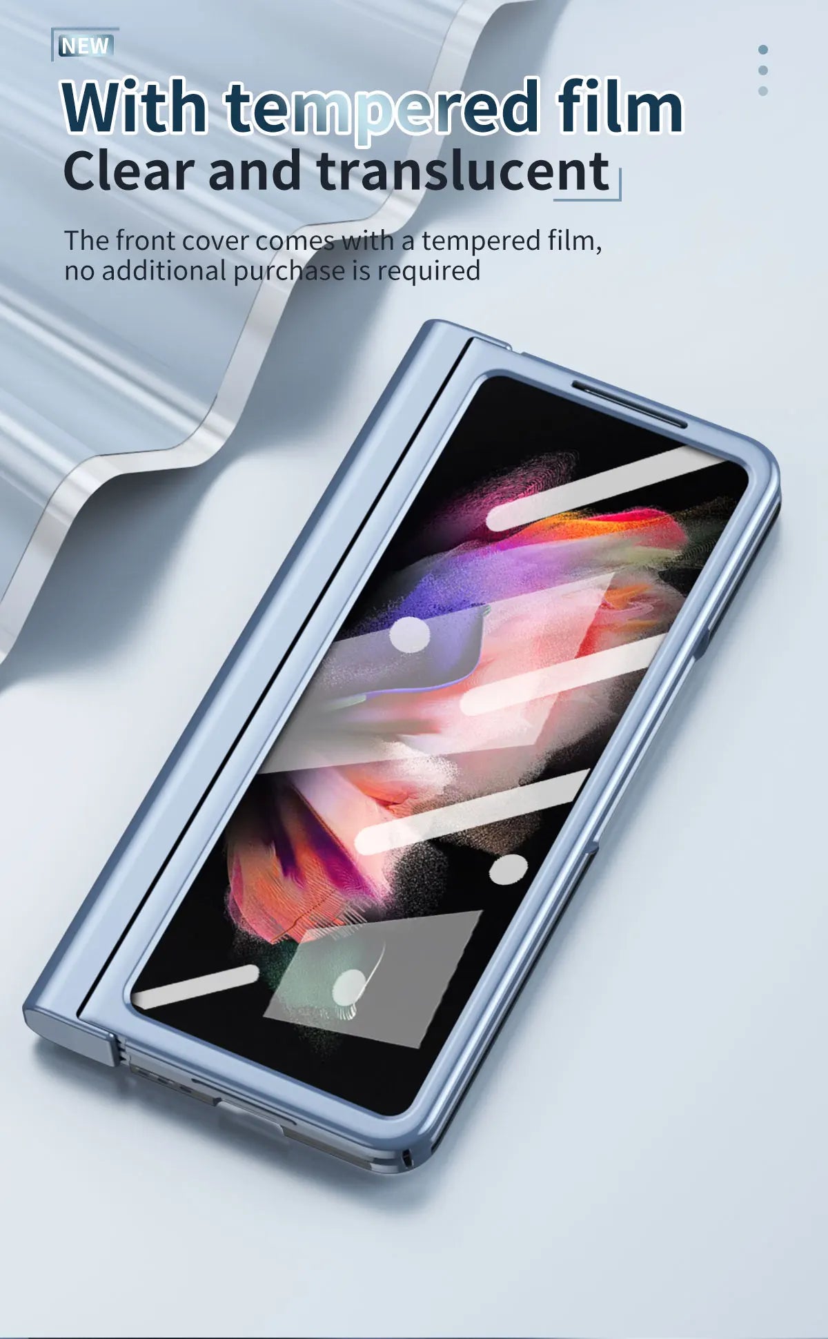 Plating Clear Hinge Magnetic Case For Samsung Galaxy Z Fold 4 5 with Pen Holder Full Screen Protector Phone Cover Fold 7 6 3 5G