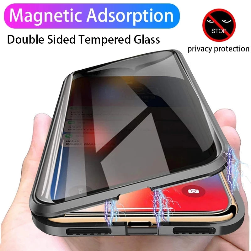SS Galaxy Privacy Protection Magnetic Case 360 Degree Rotating Compatible with S25 Ultra  S23 Note20 Ultra