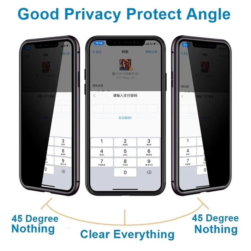 SS Galaxy Privacy Protection Magnetic Case 360 Degree Rotating Compatible with S25 Ultra  S23 Note20 Ultra