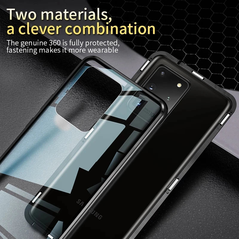 SS Galaxy Privacy Protection Magnetic Case 360 Degree Rotating Compatible with S25 Ultra  S23 Note20 Ultra