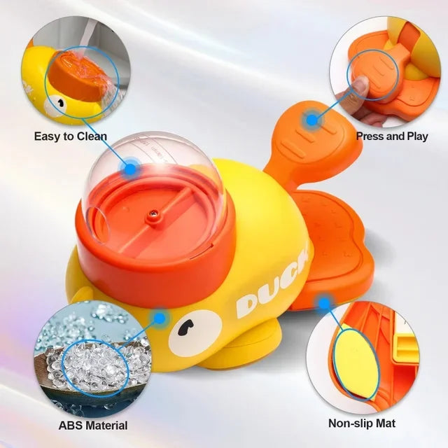 "Yellow Duck-Shaped Interactive Cat Treat Dispenser Durable Plastic Training dogToy Puzzle Slow Feeder Dog Entertainment Toy "