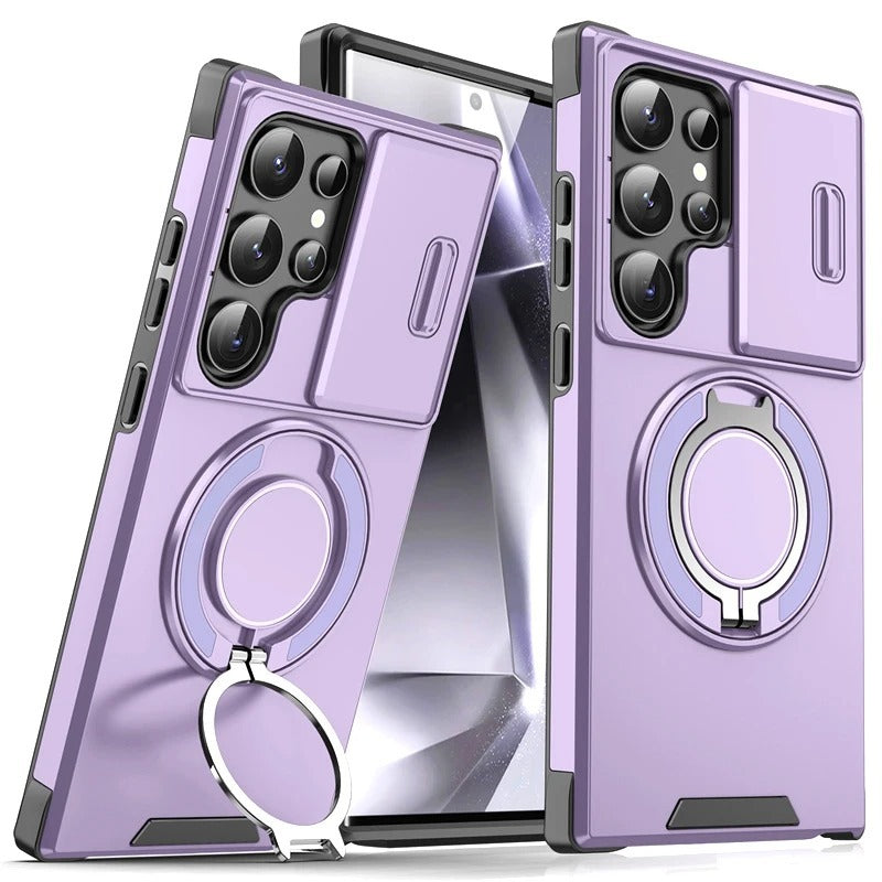 Armor Magnetic Bracket Case for Samsung Galaxy S Series
